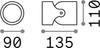 Applique-Moderna-Xeno-Alluminio-Nero-1-Luce-Gu10