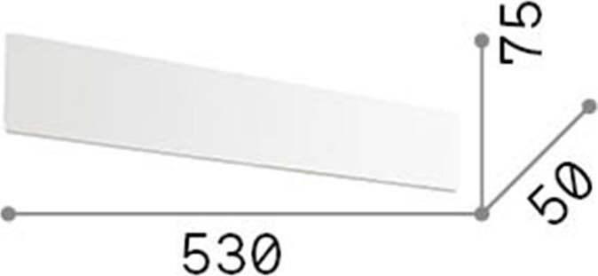 Applique-Moderna-Zig-Zag-Metallo-Bianco-Led-23W-3000K-Luce-Calda