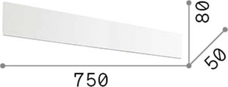 Applique-Moderna-Zig-Zag-Metallo-Bianco-Led-30W-4000K-Luce-Naturale