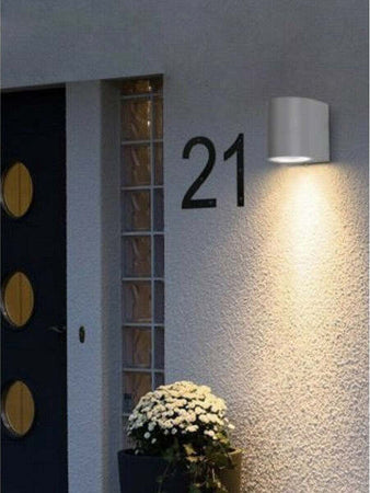 Applique Moderno A Parete Per Esterno Lampada Giardino Faretto Gu10 Ip65 Es53 Illuminazione/Illuminazione per esterni/Lampade da parete Trade Shop italia - Napoli, Commerciovirtuoso.it