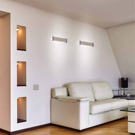 Applique-moderno-Cattaneo-illuminazione-ABBRACCIO-770-21A-LED-12W-1600LM-3000°K-lampada-parete-biemissione-metallo-interno