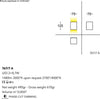 Applique-moderno-Cattaneo-illuminazione-CUBICK-767-7A-17.4W-LED-lampada-parete-biemissione-dimmerabile-12.5CM-1480LM-3000°K-IP20