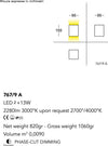 Applique-moderno-Cattaneo-illuminazione-CUBICK-767-9A-26W-LED-lampada-parete-biemissione-dimmerabile-15.5CM-2280LM-3000°K-IP20