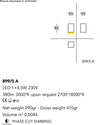 Applique-moderno-Cattaneo-illuminazione-CUBICK-899-5A-4.5W-LED-lampada-parete-monoemissione-dimmerabile-8.5CM-380LM-3000°K-IP20