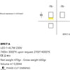 Applique-moderno-Cattaneo-illuminazione-CUBICK-899-7A-8.7W-LED-lampada-parete-monoemissione-dimmerabile-9.5CM-740LM-3000°K-IP20