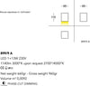 Applique-moderno-Cattaneo-illuminazione-CUBICK-899-9A-13W-LED-lampada-parete-monoemissione-dimmerabile-11.5CM-1140LM-3000°K-IP20