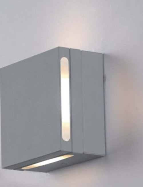 Applique-moderno-Cattaneo-illuminazione-QUADRETTO-761-10A-LED-8.8W-960LM-3000°K-lampada-parete-alluminio-interno-IP20