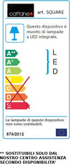 Applique-moderno-Cattaneo-illuminazione-SQUARE-860-20A-LED-24W-2400LM-3000°K-lampada-parete-dimmerabile-basculante-interni