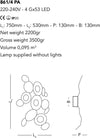 Applique-moderno-Cattaneo-MICKEY-861-4PA-LED-GX53-9W-lampada-parete-soffitto-metallo-verniciato-interno