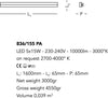 Applique-moderno-Cattaneo-SESAMO-LED-836-155PA-75W-lampada-parete-orientabile-metallo-160CM-10000LM-3000°K-IP20