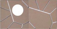 Applique-moderno-Cattaneo-STREET-SYSTEM-2-ELEMENTI-874/20C-873/20PA-LED-9W-GX53-lampada-soffitto-parete-metallo-componibile