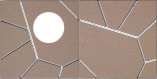 Applique-moderno-Cattaneo-STREET-SYSTEM-2-ELEMENTI-874/20C-873/20PA-LED-9W-GX53-lampada-soffitto-parete-metallo-componibile