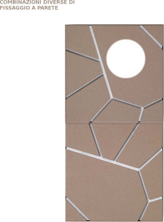 Applique-moderno-Cattaneo-STREET-SYSTEM-2-ELEMENTI-874/20C-873/20PA-LED-9W-GX53-lampada-soffitto-parete-metallo-componibile