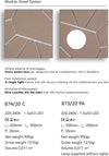 Applique-moderno-Cattaneo-STREET-SYSTEM-2-ELEMENTI-874/20C-873/20PA-LED-9W-GX53-lampada-soffitto-parete-metallo-componibile