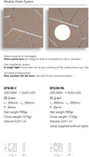 Applique-moderno-Cattaneo-STREET-SYSTEM-3-ELEMENTI-874/20C-873/20PA-LED-9W-GX53-lampada-parete-soffitto-metallo-componibile