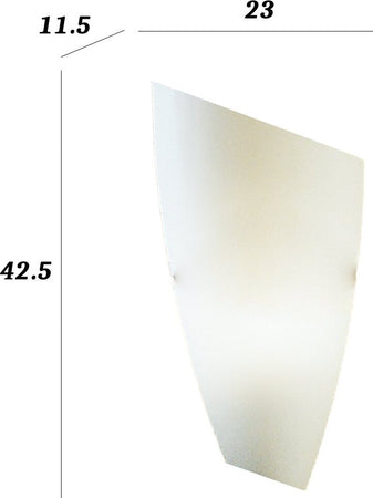 Applique-moderno-DUE-P-2275-AP-E27-LED-lampada-parete-vetro-soffiato-bianco