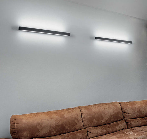 Applique-moderno-Fratelli-Braga-ELLE-2089-A110-LED-metallo-lampada-parete-biemissione