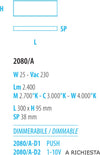 Applique-moderno-Fratelli-Braga-GAMMA-2080-A-D1-LED-metallo-metacrilato-lampada-parete