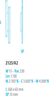 Applique-moderno-Fratelli-Braga-RAY-2125-A2-LED-metacrilato-metallo-lampada-parete