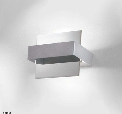 Applique-moderno-Fratelli-Braga-VOLTA-2010-A-LED-metallo-basculante-lampada-parete
