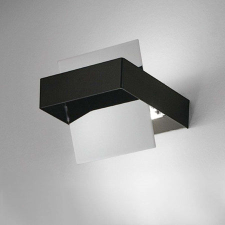 Applique-moderno-Fratelli-Braga-VOLTA-2010-A-LED-metallo-basculante-lampada-parete