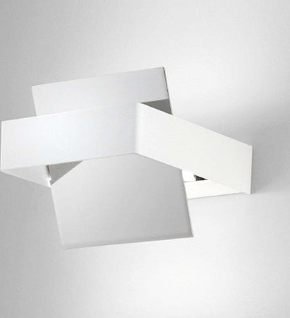 Applique-moderno-Fratelli-Braga-VOLTA-2010-A-LED-metallo-basculante-lampada-parete