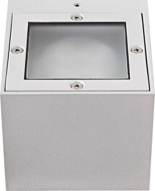 Applique-moderno-Garden-Luce-1055-G9-SB-LED-alluminio-biemissione-lampada-parete