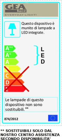 Applique-moderno-Gea-Luce-DOHA-AP-15W-LED-220V-alluminio-metacrilato-lampada-parete