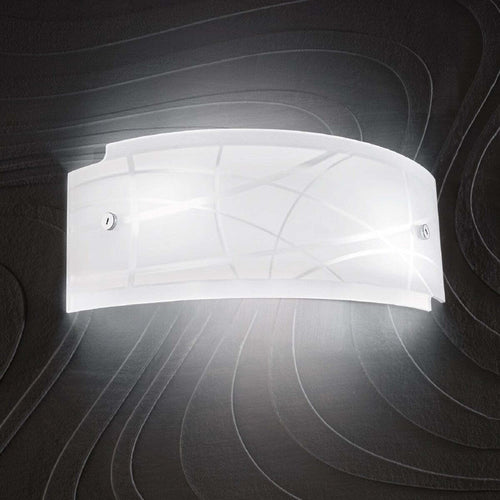 Applique-moderno-Gea-Luce-NEREIDE-A-E14-LED-vetro-lampada-parete