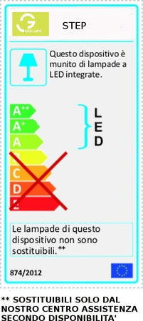 Applique-moderno-Gea-Luce-STEP-AG-40W-LED-220V-alluminio-lampada-parete