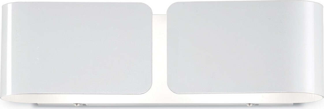 Applique-moderno-Ideal-Lux-CLIP-AP2-SMALL-014166-088273-031361-E27-LED-metallo-biemissione-lampada-parete