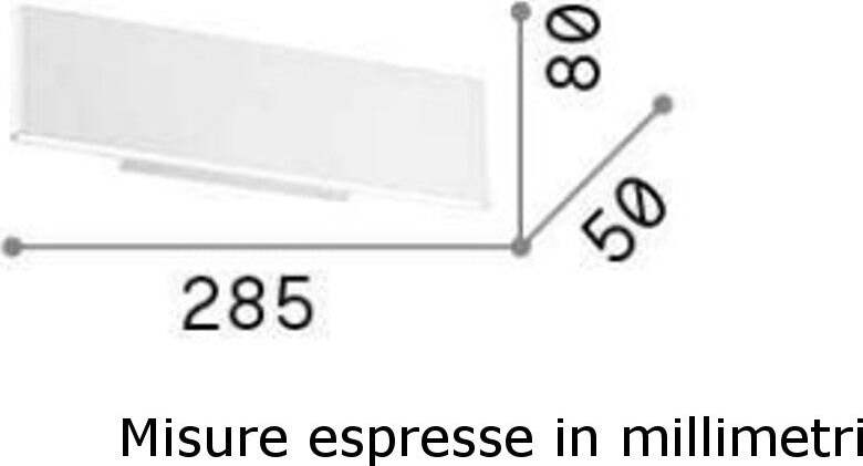 Applique-moderno-Ideal-Lux-DESK-AP2-138251-LED-alluminio-lampada-parete