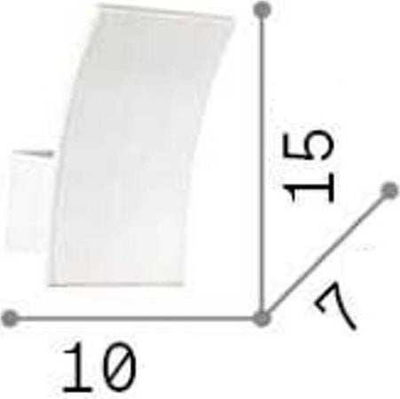 Applique-moderno-Ideal-Lux-FIX-AP1-117867-LED-lampada-parete