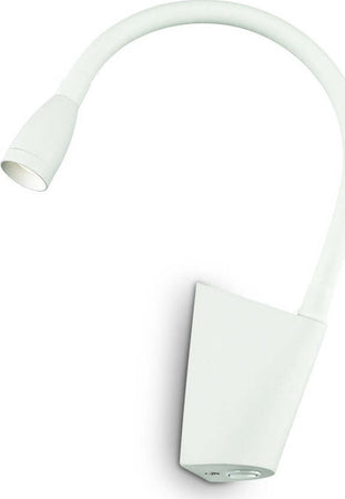 Applique-moderno-Ideal-Lux-GOOSE-AP1142708-142692-LED-gomma-orientabile-flessibile-lampada-parete