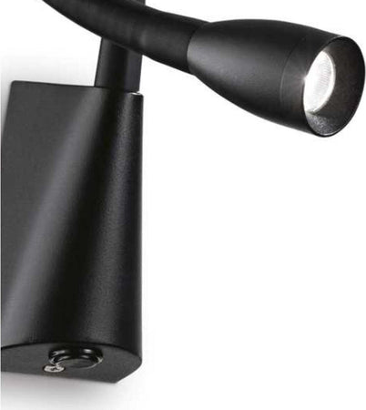 Applique-moderno-Ideal-Lux-GOOSE-AP1142708-142692-LED-gomma-orientabile-flessibile-lampada-parete