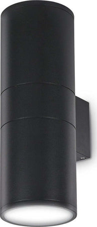 Applique-moderno-Ideal-Lux-GUN-AP2-SMALL-GU10-LED-alluminio-lampada-parete-biemissione