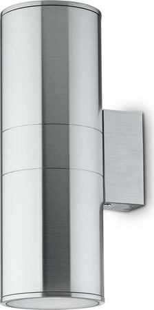 Applique-moderno-Ideal-Lux-GUN-AP2-SMALL-GU10-LED-alluminio-lampada-parete-biemissione