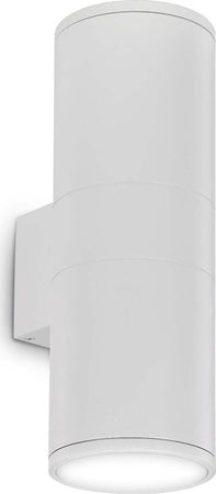 Applique-moderno-Ideal-Lux-GUN-AP2-SMALL-GU10-LED-alluminio-lampada-parete-biemissione