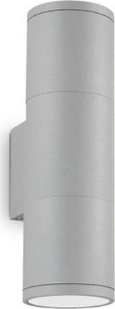 Applique-moderno-Ideal-Lux-GUN-AP2-SMALL-GU10-LED-alluminio-lampada-parete-biemissione