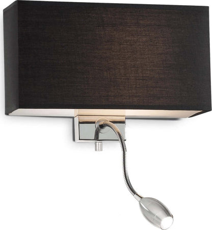 Applique-moderno-Ideal-Lux-HOTEL-AP2-215709-035956-E27-LED-metallo-tessuto-lampada-parete