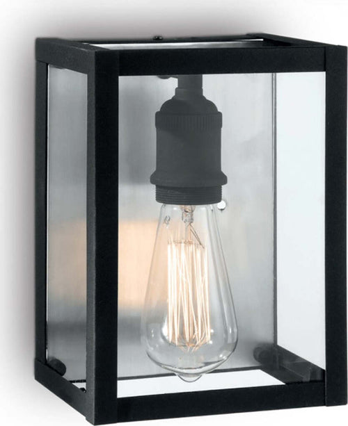 Applique-moderno-Ideal-Lux-IGOR-AP1-092836-E27-LED-metallo-vetro-lampada-parete