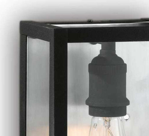 Applique-moderno-Ideal-Lux-IGOR-AP1-092836-E27-LED-metallo-vetro-lampada-parete