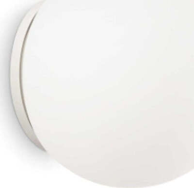 Applique-moderno-Ideal-Lux-MAPA-BIANCO-AP1-059815-E27-LED-vetro-lampada-parete