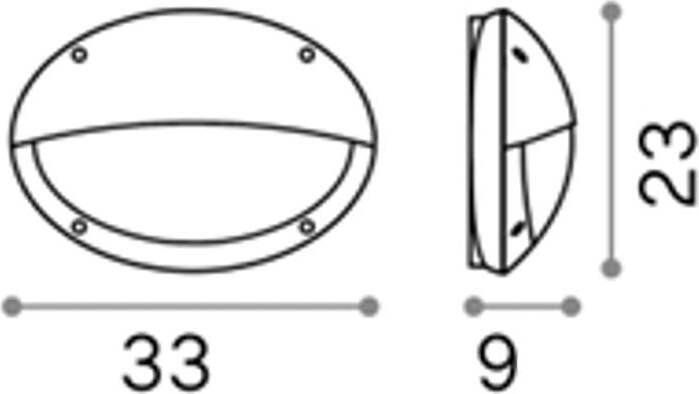 Applique-moderno-Ideal-Lux-MEDEA-2-AP1-096735-096728-E27-LED-IP66-resina-lampada-parete