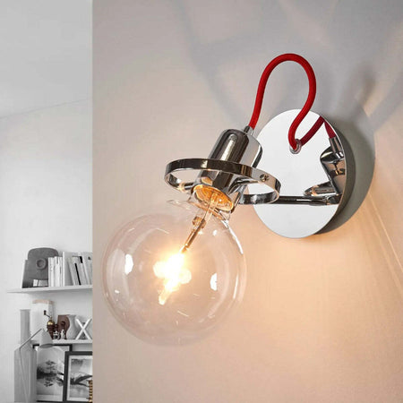 Applique-moderno-Ideal-Lux-RADIO-AP1-119465-119427-119502-E27-LED-metallo-lampada-parete