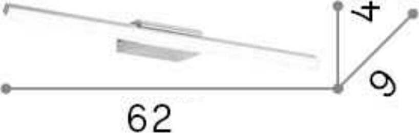 Applique-moderno-Ideal-Lux-RIFLESSO-AP-D62-142289-142265-LED-metallo-lampada-parete-mono-emissione