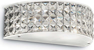 Applique-moderno-Ideal-Lux-ROMA-AP2-093086-G9-LED-cristallo-vetro-lampada-parete