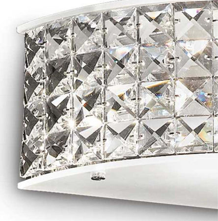 Applique-moderno-Ideal-Lux-ROMA-AP2-093086-G9-LED-cristallo-vetro-lampada-parete