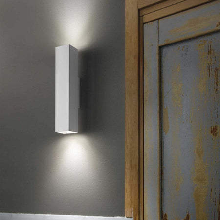 Applique-moderno-Ideal-Lux-SKY-AP2-126883-126890-GU10-LED-metallo-biemissione-lampada-parete