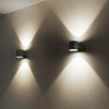 Applique-moderno-Ideal-Lux-SNIF-ROUND-AP1-G9-LED-IP54-alluminio-biemissione-lampada-parete